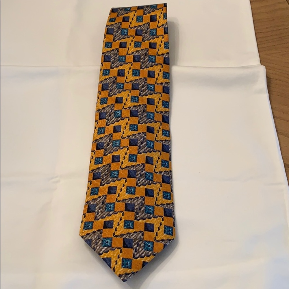 Ermenegildo zegna tie.Gold & blue.Great condition